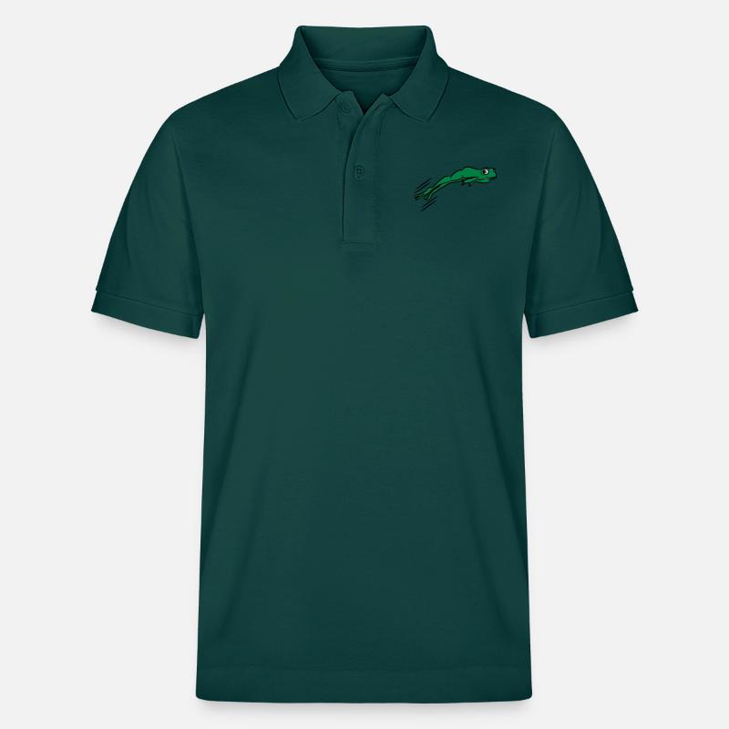 Frosch springen - Stanley/Stella Unisex Bio-Poloshirt PREPSTER - Glasiertes Grün