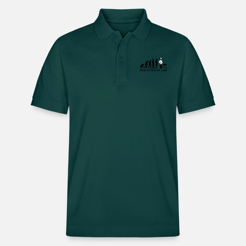 evolution_grill_e_2c - Stanley/Stella Unisex Bio-Poloshirt PREPSTER - Glasiertes Grün