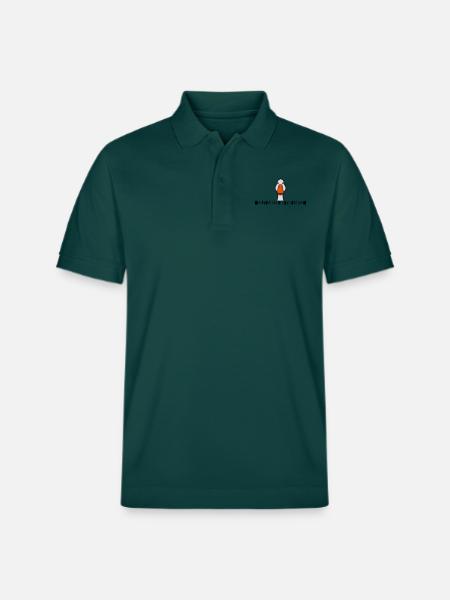 goose on the loose - Stanley/Stella Unisex Organic Polo Shirt PREPSTER - glazed green