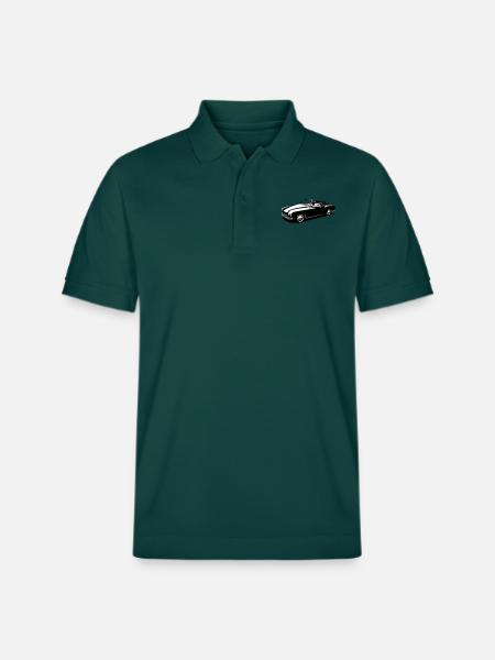 Oldtimer Cabrio 14 (2c) - Stanley/Stella Unisex Bio-Poloshirt PREPSTER - Glasiertes Grün