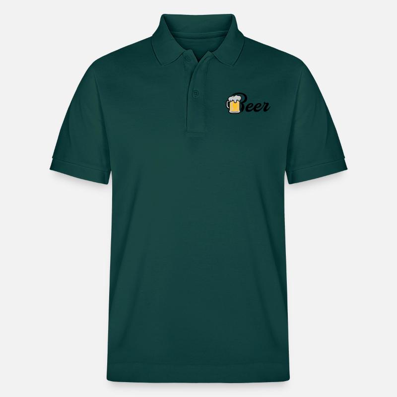 Beer Maßkrug - Stanley/Stella Unisex Bio-Poloshirt PREPSTER - Glasiertes Grün