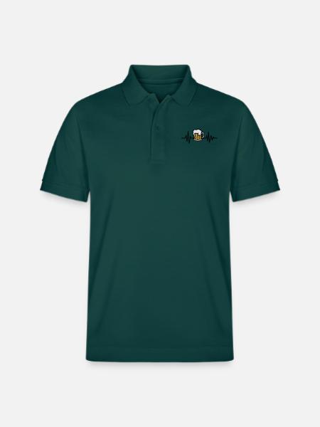 Beer - Stanley/Stella Unisex Organic Polo Shirt PREPSTER - glazed green