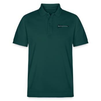Electric bass strings - Stanley/Stella Unisex Organic Polo Shirt PREPSTER - glazed green - Front - Roxy (174cm) & Andy (188cm)