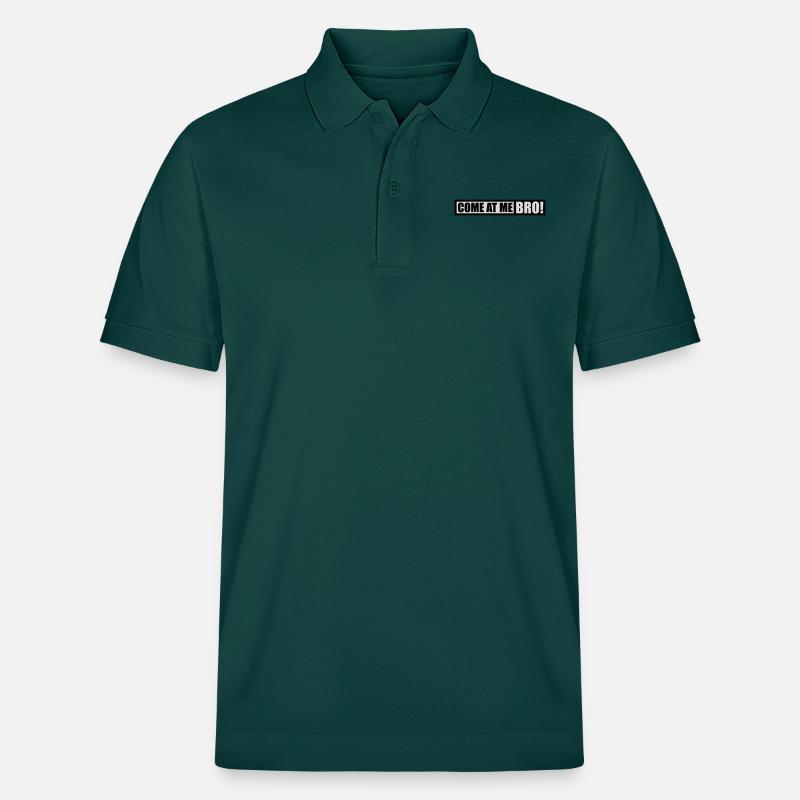 come at me bro - Stanley/Stella Unisex Bio-Poloshirt PREPSTER - Glasiertes Grün