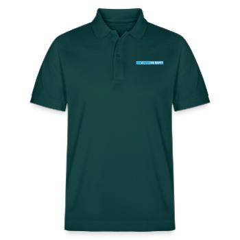 Don't hurry be happy - Stanley/Stella Unisex Organic Polo Shirt PREPSTER - glazed green - Front - Roxy (174cm) & Andy (188cm)
