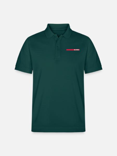 ew people funny quote - Stanley/Stella Unisex Organic Polo Shirt PREPSTER - glazed green