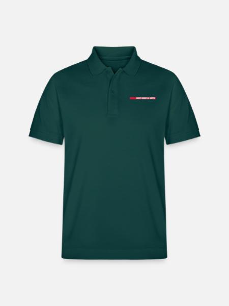 Don't hurry be happy - Stanley/Stella Unisex Organic Polo Shirt PREPSTER - glazed green