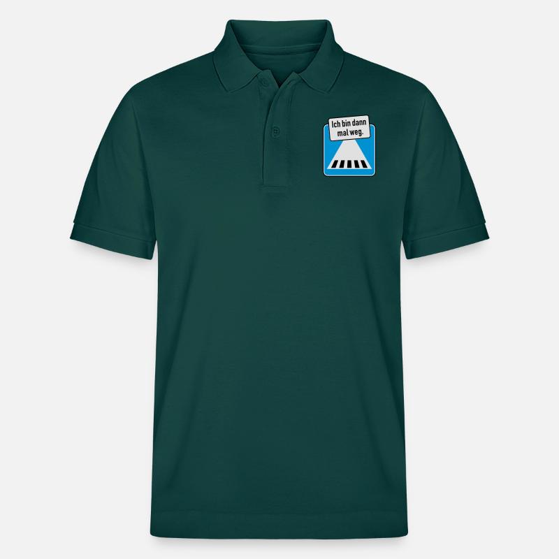 Ich bin dann mal weg. - Stanley/Stella Unisex Bio-Poloshirt PREPSTER - Glasiertes Grün
