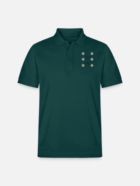 Dirndl apron Edelweiss - Stanley/Stella Unisex Organic Polo Shirt PREPSTER - glazed green