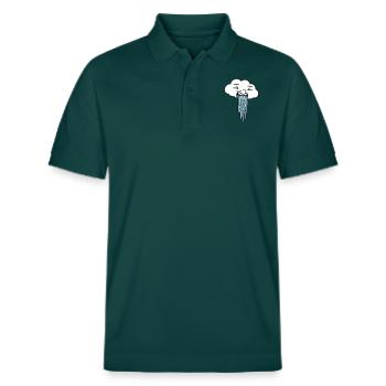 vomissant drôle nuage de pluie - Polo PREPSTER bio Stanley/Stella Unisexe - vert vitré - Devant - Roxy (174cm) & Andy (188cm)