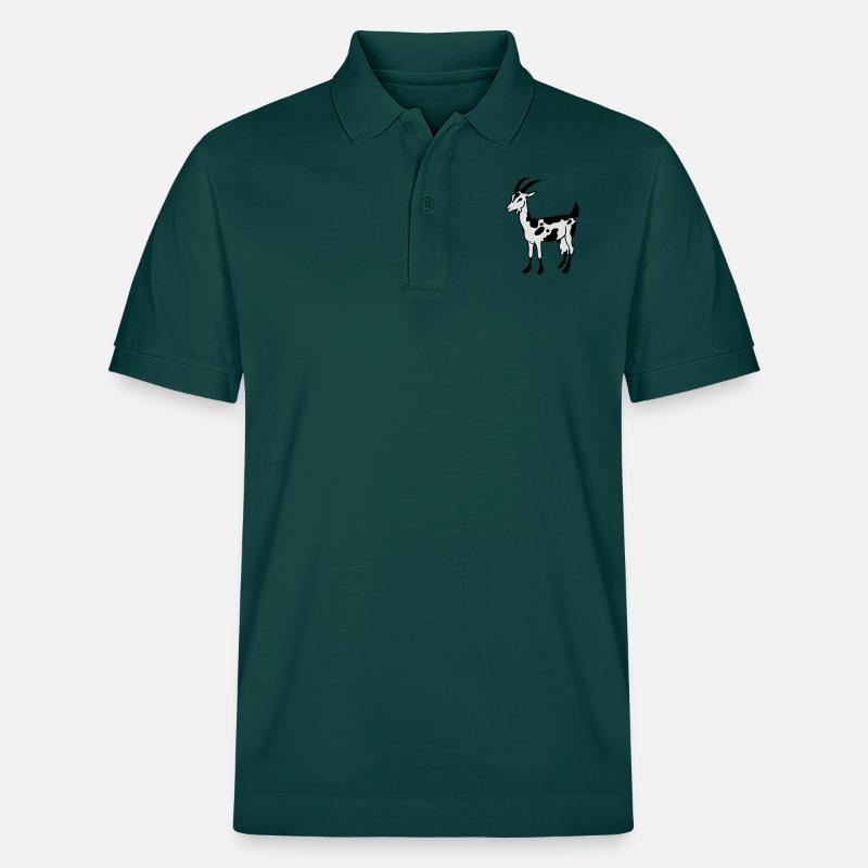 Goat - Stanley/Stella Unisex Organic Polo Shirt PREPSTER - glazed green
