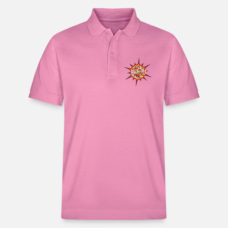 Explosion, Bombe, Explosion, Bombe # - Stanley/Stella Unisex Bio-Poloshirt PREPSTER - Blasenrosa
