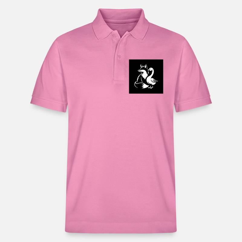 Fuchs und Gans in Freundschaft - Stanley/Stella Unisex Bio-Poloshirt PREPSTER - Blasenrosa