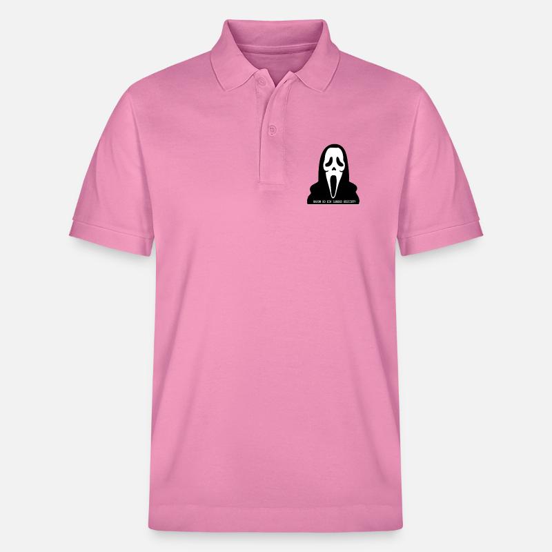 Scream-Gesicht Langes Gesicht Meme - Stanley/Stella Unisex Bio-Poloshirt PREPSTER - Blasenrosa