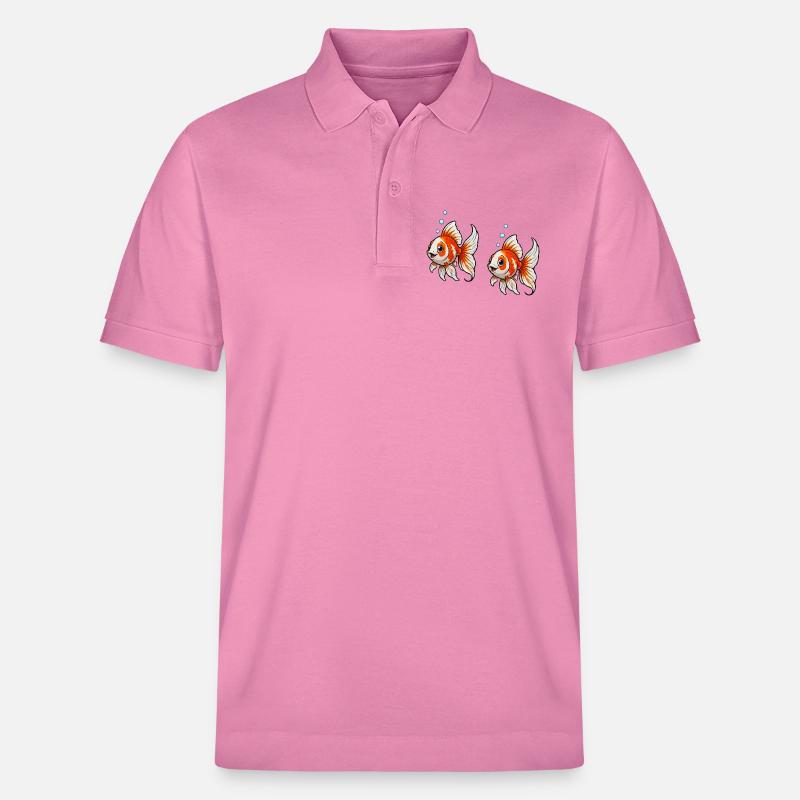 Goldfische Comic - Stanley/Stella Unisex Bio-Poloshirt PREPSTER - Blasenrosa