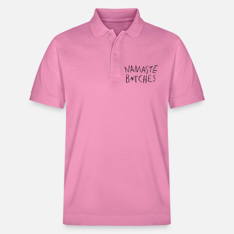 Namasté Black - Polo PREPSTER bio Stanley/Stella Unisexe - rose bulle