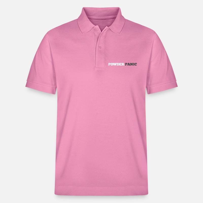 Powder Panic Logo - Polo PREPSTER bio Stanley/Stella Unisexe - rose bulle