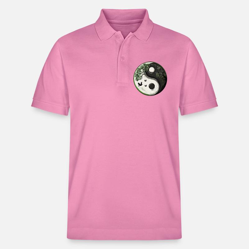 Yin and Yang Nature Version :) - Stanley/Stella Unisex Bio-Poloshirt PREPSTER - Blasenrosa
