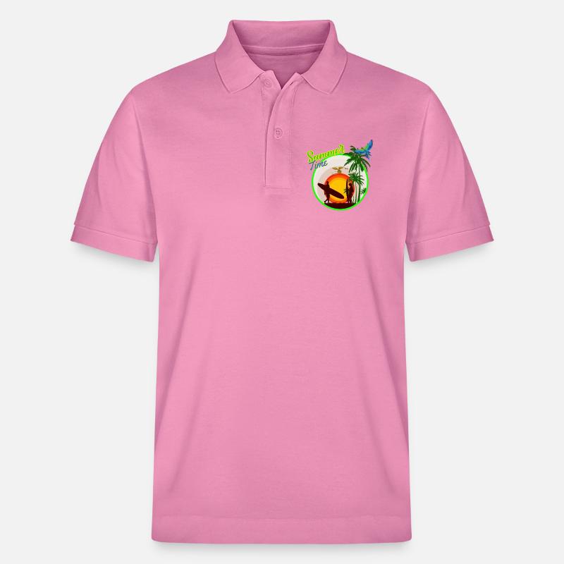 heure d'été - Polo PREPSTER bio Stanley/Stella Unisexe - rose bulle