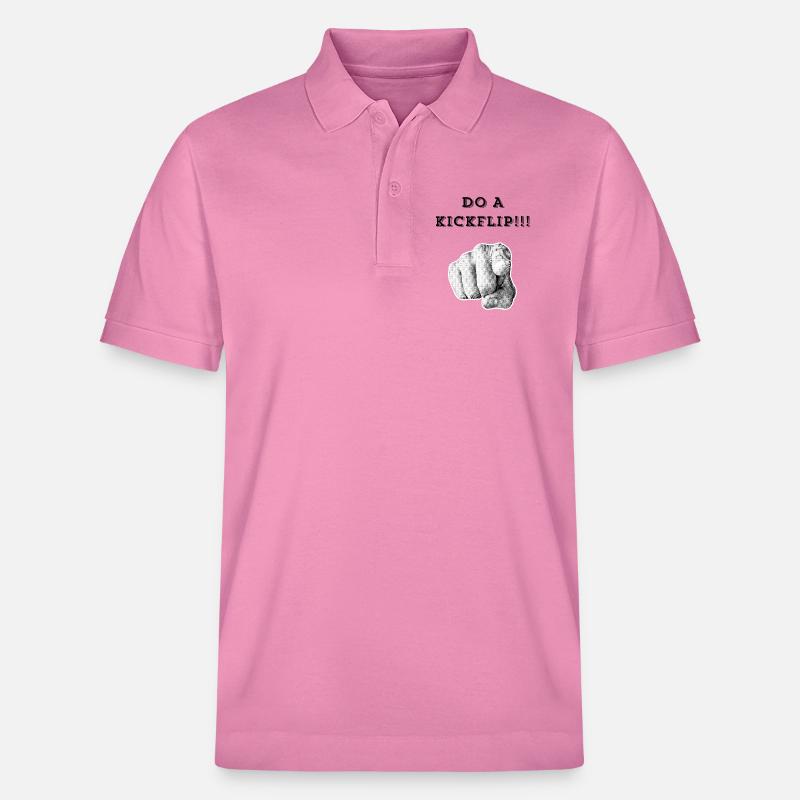 Mach einen Kickflip !! - Stanley/Stella Unisex Bio-Poloshirt PREPSTER - Blasenrosa