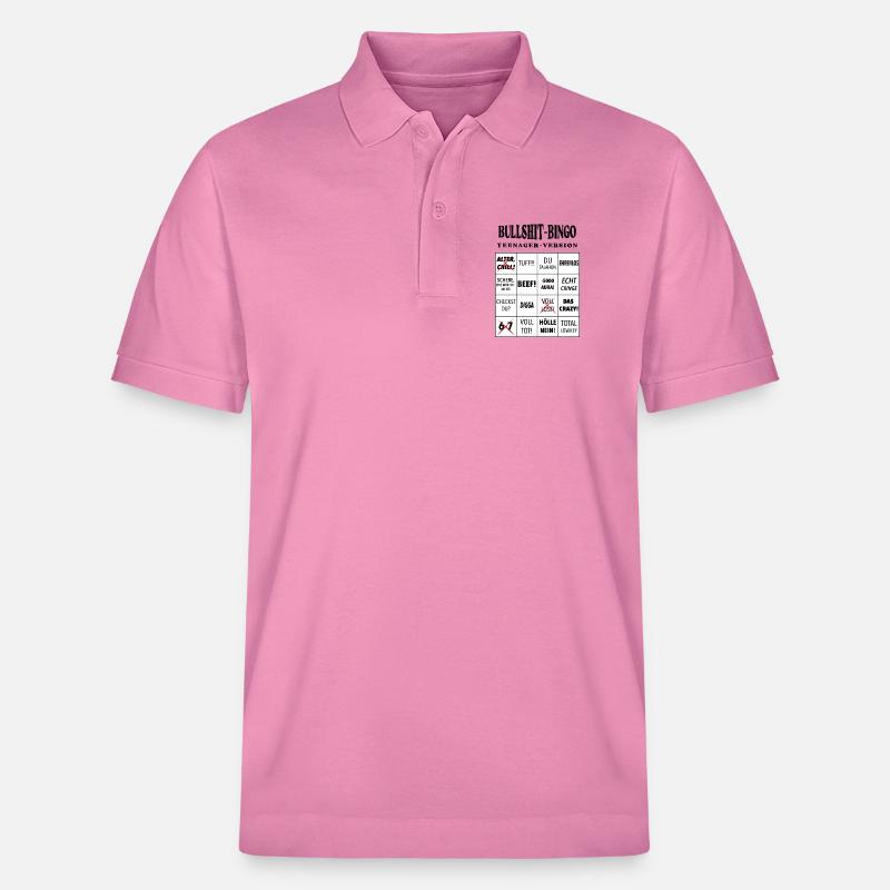 Bingo à la connerie – Version ado - Polo PREPSTER bio Stanley/Stella Unisexe - rose bulle