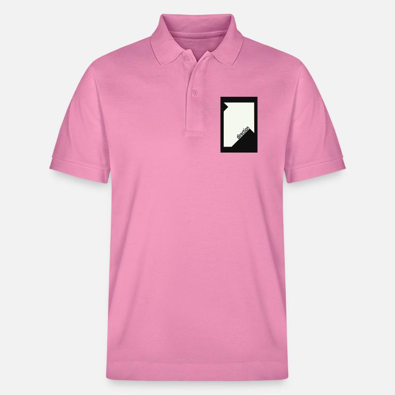 Direction Poster Schwarz – Minimal Statement - Stanley/Stella Unisex Bio-Poloshirt PREPSTER - Blasenrosa