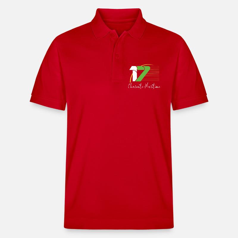 Charente-Maritime - Stanley/Stella Unisex Bio-Poloshirt PREPSTER - Rot