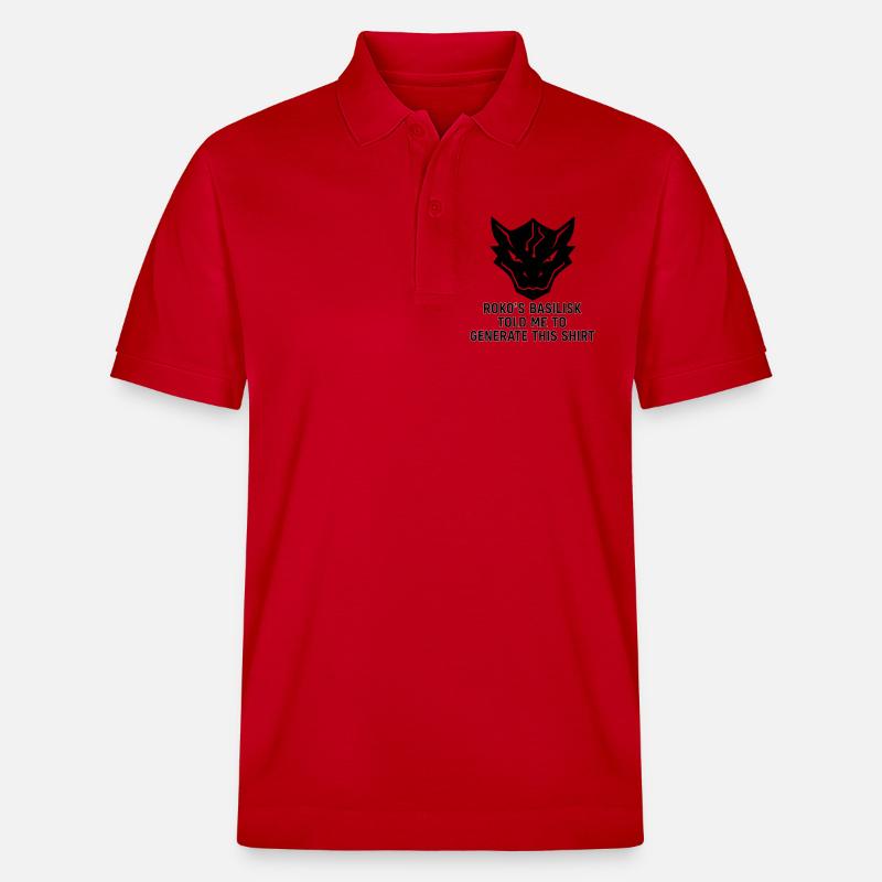 Generated by the Basilisk - Stanley/Stella Unisex Organic Polo Shirt PREPSTER - red