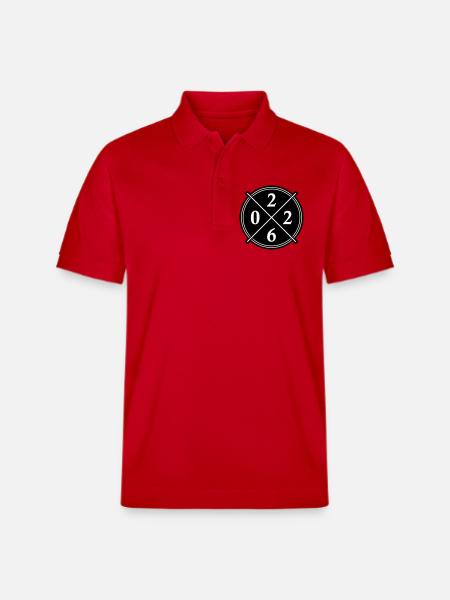 2026 Year Symbol - Stanley/Stella Unisex Organic Polo Shirt PREPSTER - red