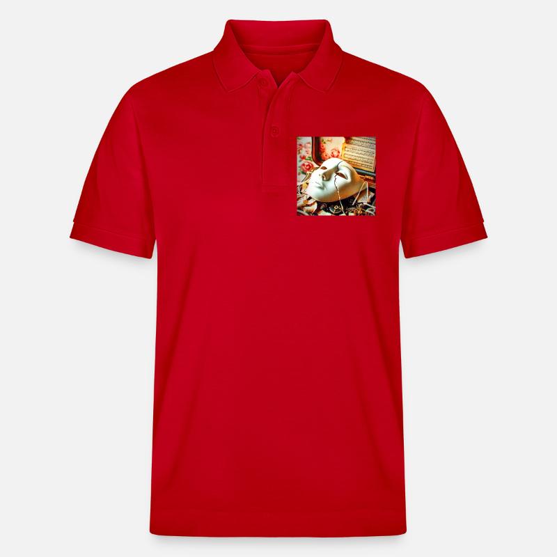 Maskenbruch Retro-Setting - Stanley/Stella Unisex Bio-Poloshirt PREPSTER - Rot