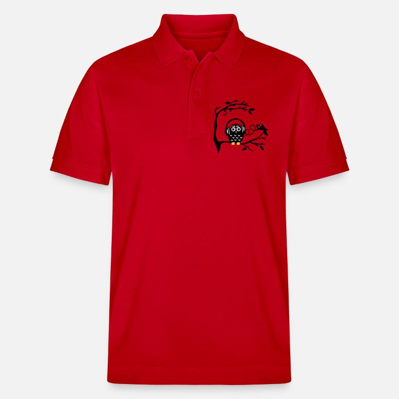 Écouter de la musique - Polo PREPSTER bio Stanley/Stella Unisexe - rouge