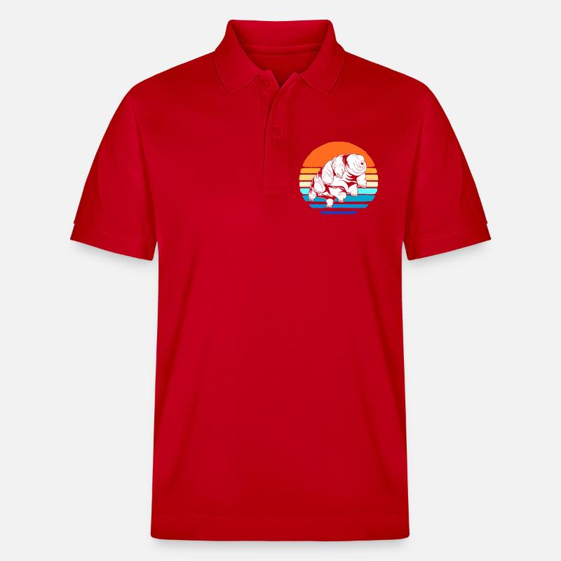 Tardigrade Tardigrades Bärtierchen Wasserbär - Stanley/Stella Unisex Bio-Poloshirt PREPSTER - Rot