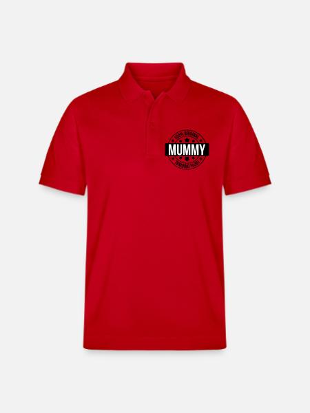 Best Mom - Mother's Day - Stanley/Stella Unisex Organic Polo Shirt PREPSTER - red