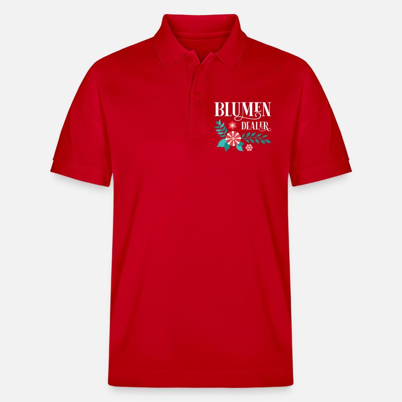 Gärtner Spruch Gärtnerei Hobbygärtner Kleingärtner - Stanley/Stella Unisex Bio-Poloshirt PREPSTER - Rot