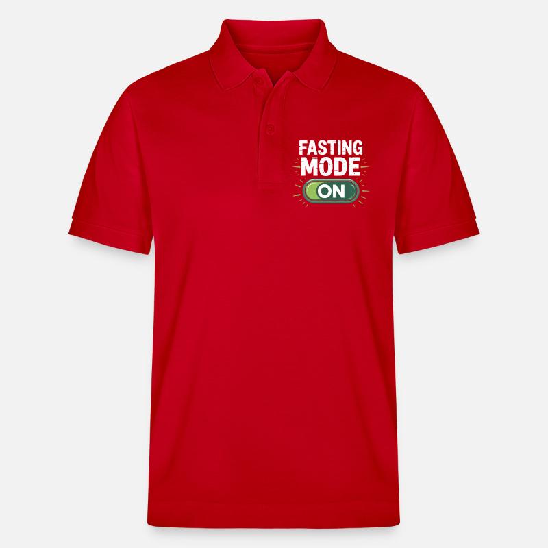 Fastenmodus Einschalten – Design - Stanley/Stella Unisex Bio-Poloshirt PREPSTER - Rot