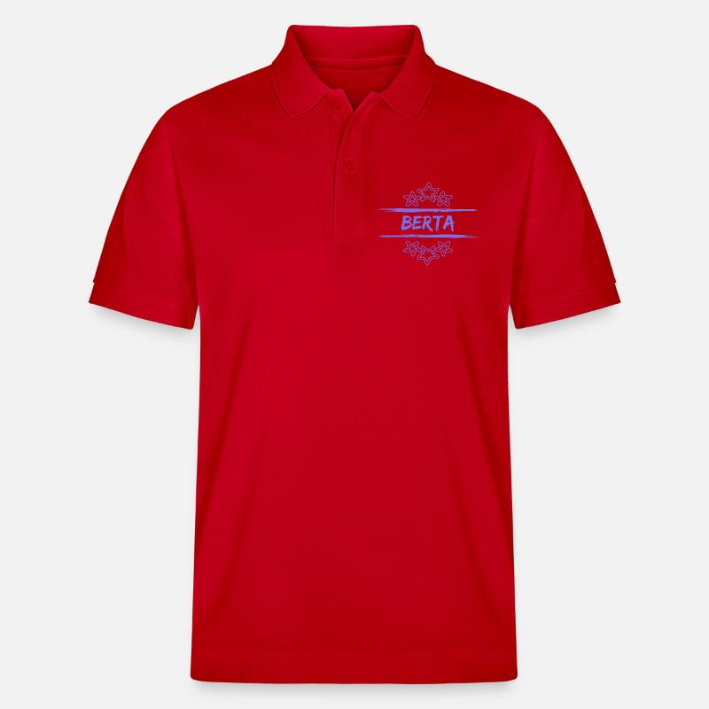 Berta Berta - Polo PREPSTER bio Stanley/Stella Unisexe - rouge