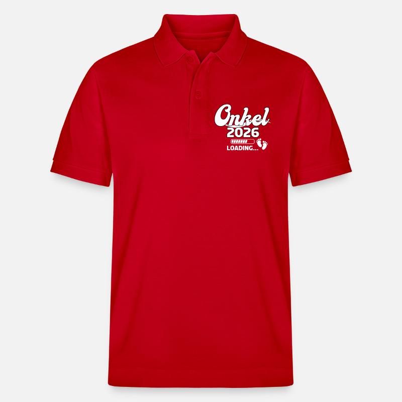 Onkel 2026 Loading Design - Stanley/Stella Unisex Bio-Poloshirt PREPSTER - Rot