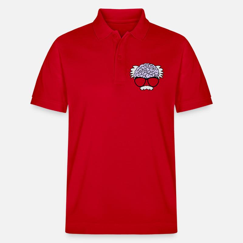 Gehirn eines Professors - Stanley/Stella Unisex Bio-Poloshirt PREPSTER - Rot