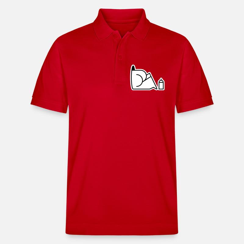 Looking For Cans - Stanley/Stella Unisex Bio-Poloshirt PREPSTER - Rot