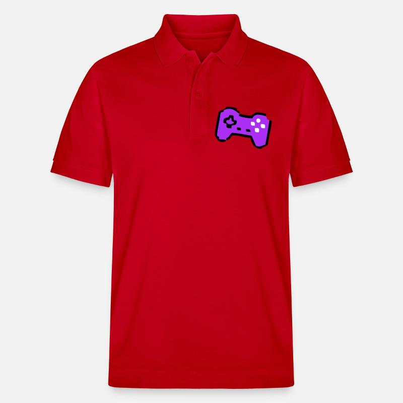 Joueur de manette rétro bizarre - Polo PREPSTER bio Stanley/Stella Unisexe - rouge