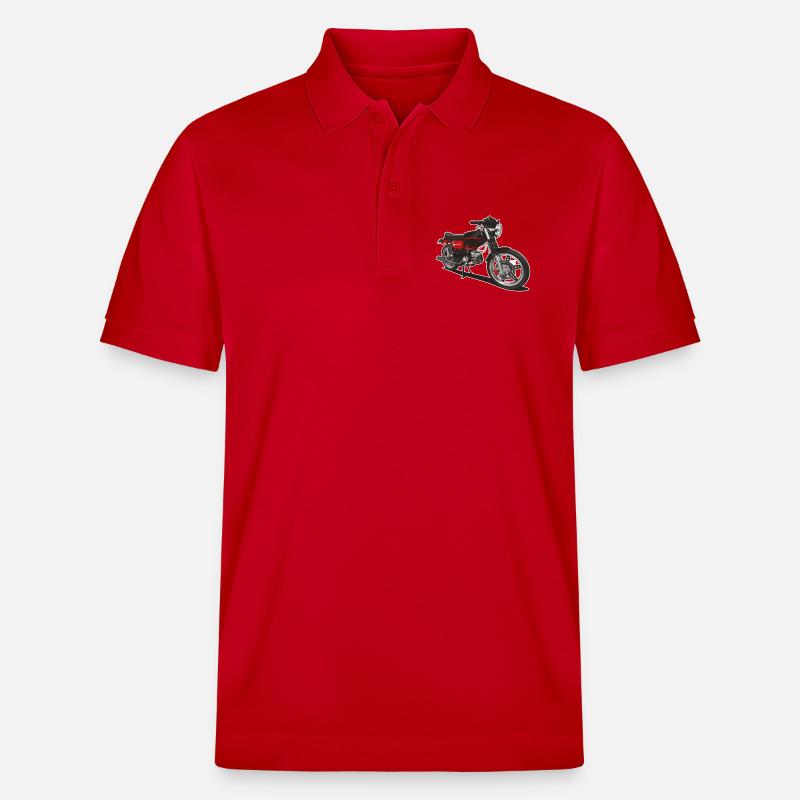 Illustration // Mobylette - Polo PREPSTER bio Stanley/Stella Unisexe - rouge