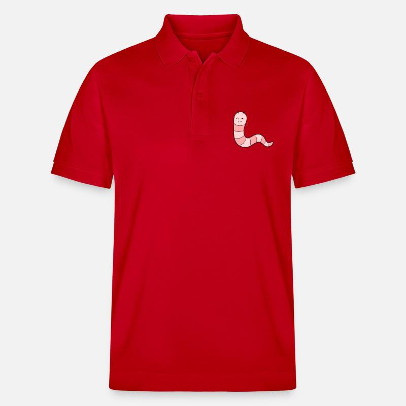 Ver de terre - Polo PREPSTER bio Stanley/Stella Unisexe - rouge