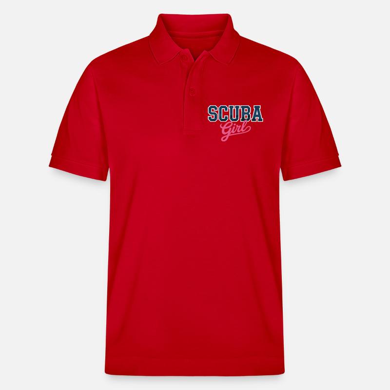 Conception de fille de plongée - Polo PREPSTER bio Stanley/Stella Unisexe - rouge