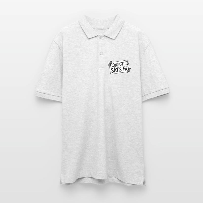 Computer Says No Funny Programmer Nerd Technique Stanley/Stella Unisex Organic Polo Shirt PREPSTER