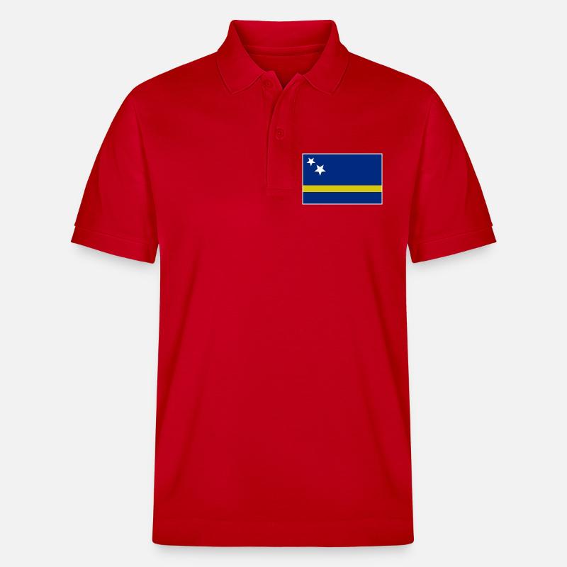 Drapeau de Curaçao - Polo PREPSTER bio Stanley/Stella Unisexe - rouge
