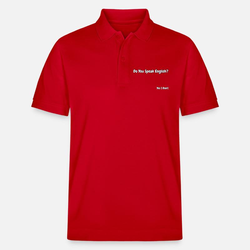 Conception drôle de blagues en anglais - Polo PREPSTER bio Stanley/Stella Unisexe - rouge