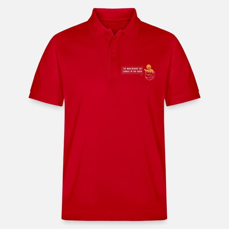 Werdender Papa werdende Väter - Stanley/Stella Unisex Bio-Poloshirt PREPSTER - Rot