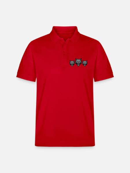 Meute d’équipe de loups - Polo PREPSTER bio Stanley/Stella Unisexe - rouge