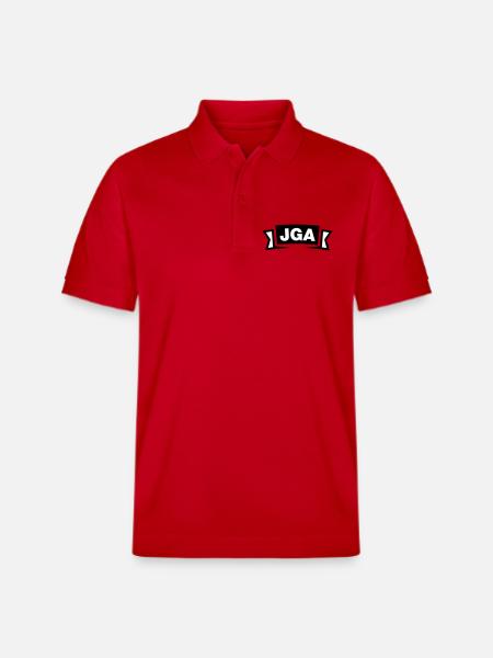 Bachelor Party Emblem / Logo - Stanley/Stella Unisex Organic Polo Shirt PREPSTER - red
