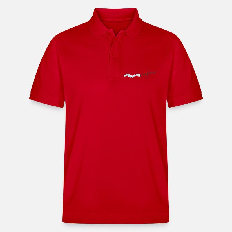 Below The Surface Ocean Inspired T-Shirt  - Stanley/Stella Unisex Bio-Poloshirt PREPSTER - Rot
